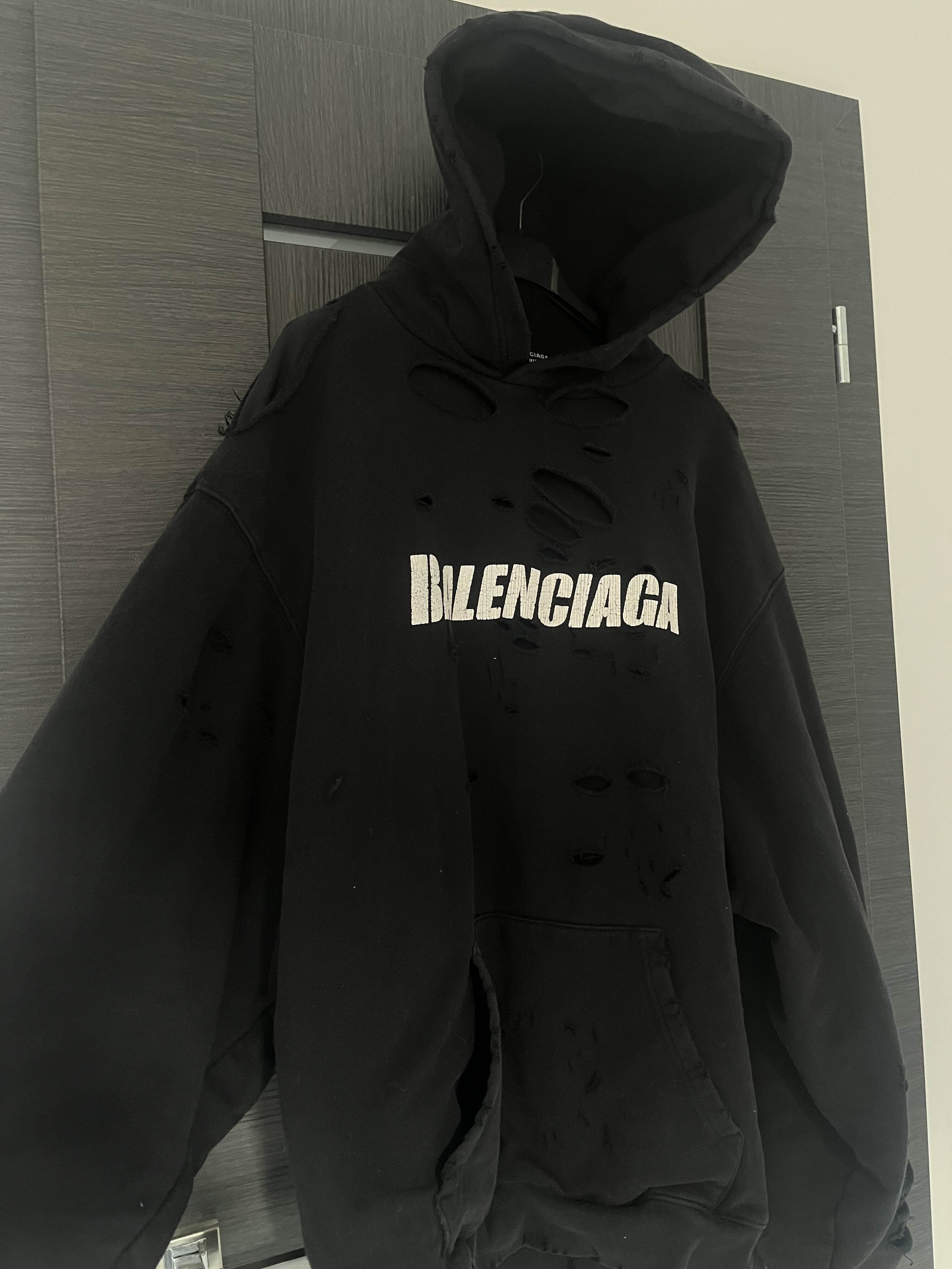 Balenciaga Distorted Hoodie - Image 1